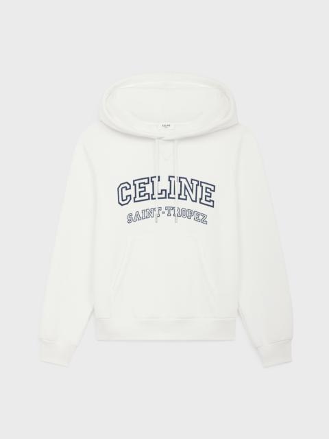 celine hoodie in fleece cotton
