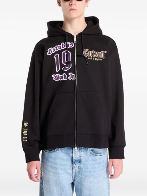 logo-print hoodie