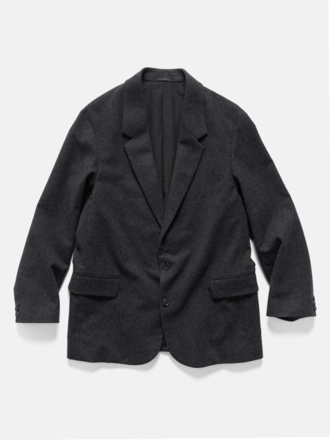 Wool Flannel Jacket Charcoal