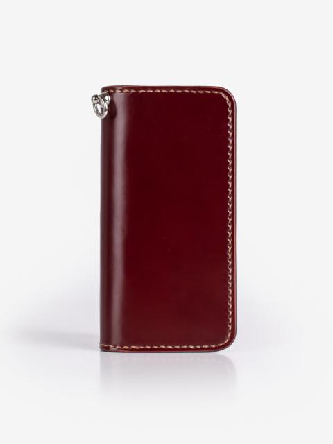 LONG SHELL CORDOVAN WALLET - OXBLOOD