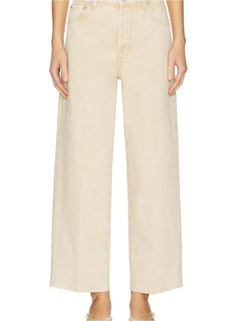 Tate Crop High Rise Bowed Wide Jeans