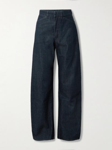 Barrel-leg Organic Denim Wide-leg Pants