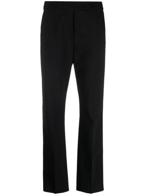 mid-rise straight-leg trousers