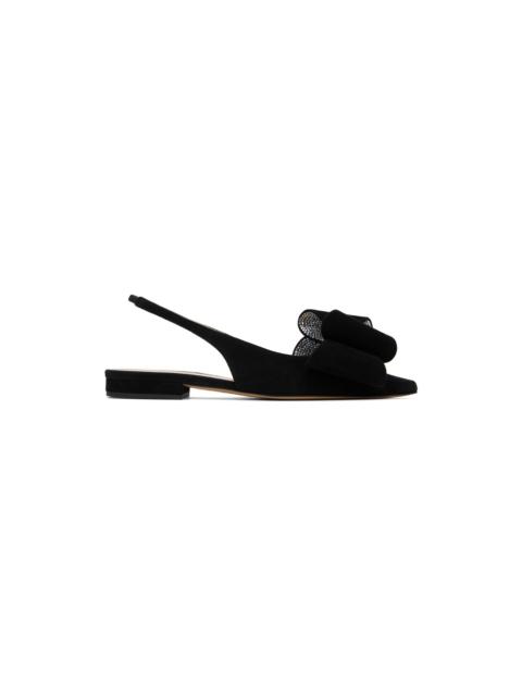 Black 'Le Cadeau' Slingback Slippers