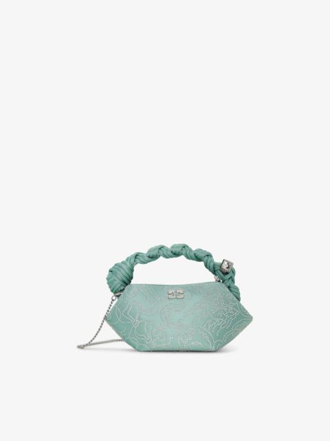 GREEN RHINESTONE MINI GANNI BOU BAG