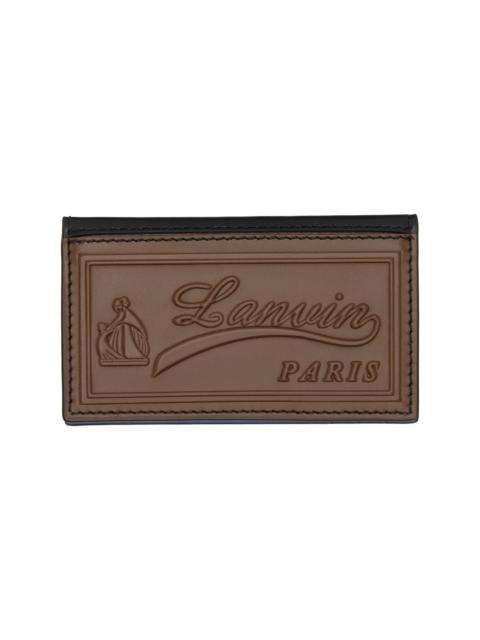 Black & Brown 'Catch By Lanvin' Two Fold Card Holder