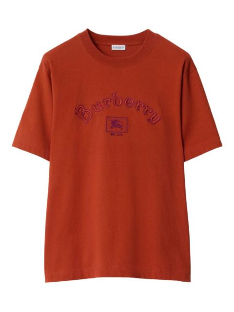 equestrian-print logo T-shirt