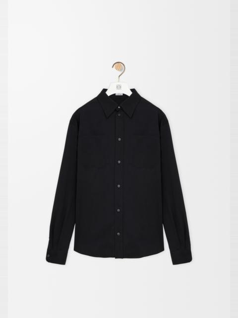 Shirt in wool