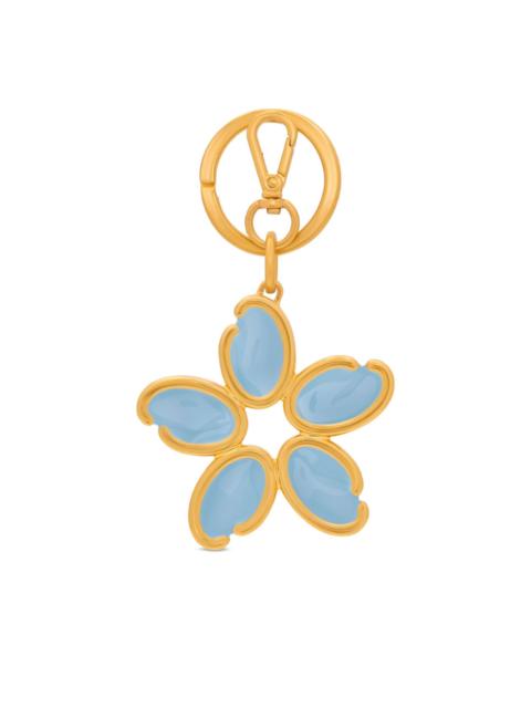 O Flower charm keyring