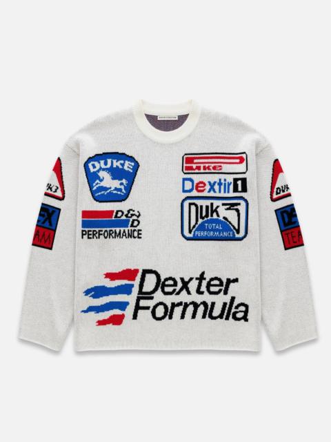 DR Sponsors Off-White Knitted Sweatshirt