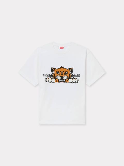 'KENZO Happy Tiger' embroidered oversized T-shirt in cotton