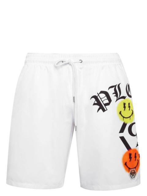 logo-print swim shorts