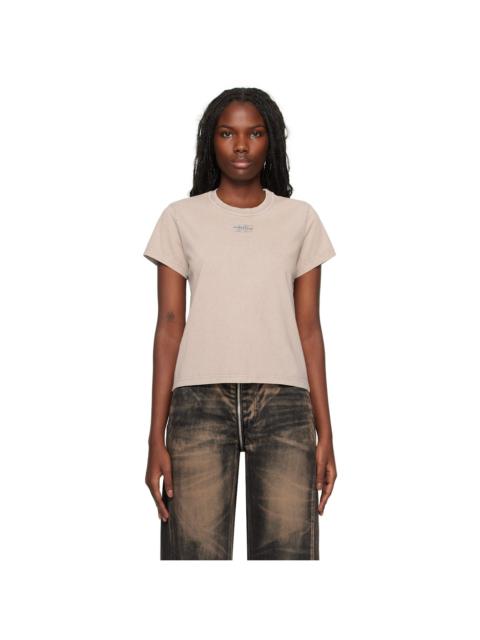 Taupe Blade Logo-Embossed T-shirt