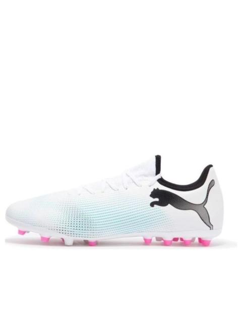PUMA Future 7 Play MG Cleats 'White Blue Pink' 107725-01