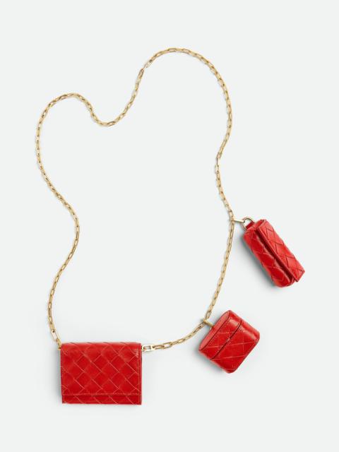 intrecciato card case on chain