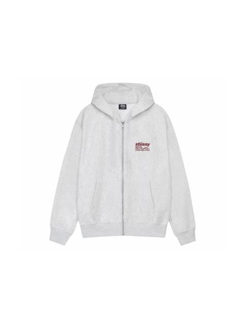 Stussy DNA Zip Hoodie Ash Heather