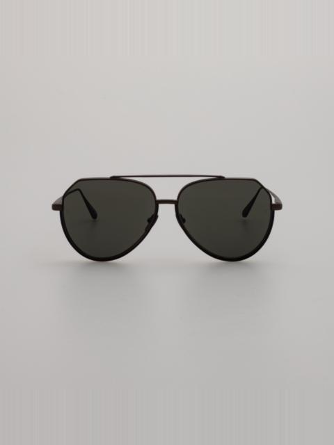 MEN'S BAYER AVIATOR SUNGLASSES IN NICKEL