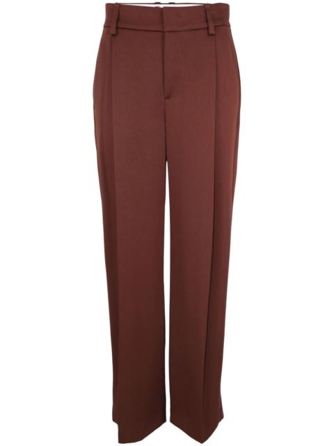 high-waist wide-leg trousers