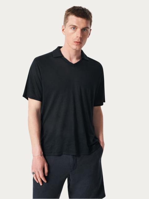 Linen Johnny Collar Polo