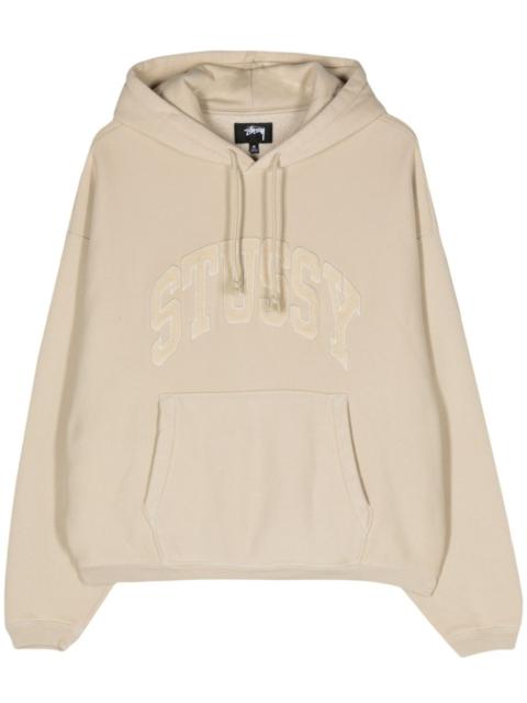 Logo cotton blend hoodie