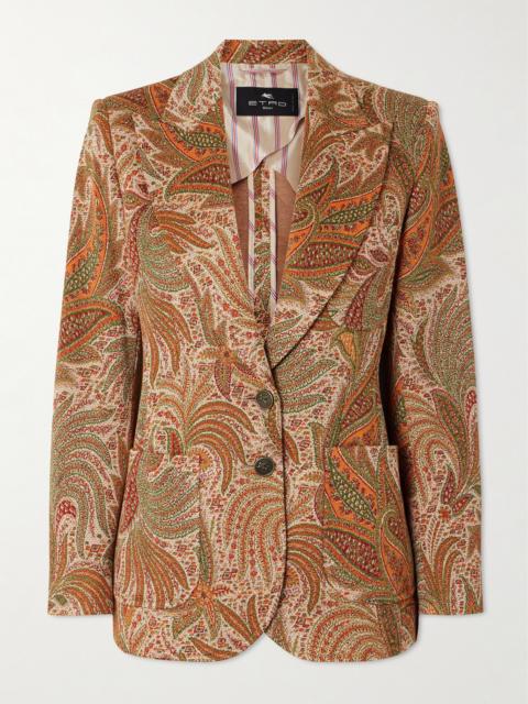 Jacquard-knit Blazer