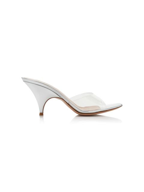 Sophia PVC Mules silver