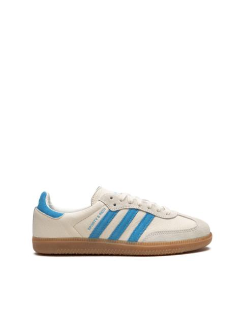 x Sporty & Rich Samba "Cream/Blue" sneakers