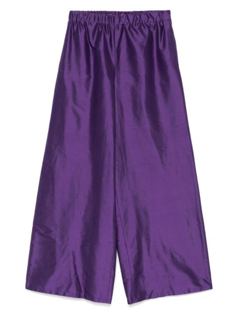 silk wide-leg trousers