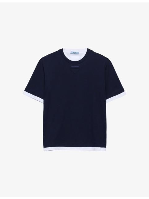 Oversized Round-Neck Cotton-Jersey T-Shirt