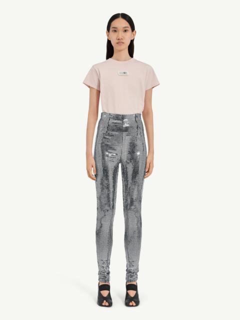 Metallic leggings