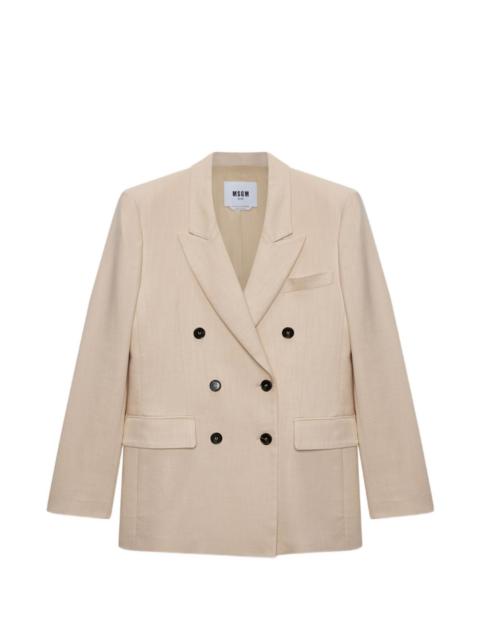 double-breasted blazer