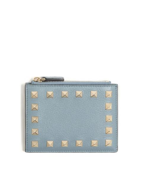 Rockstud leather coin purse