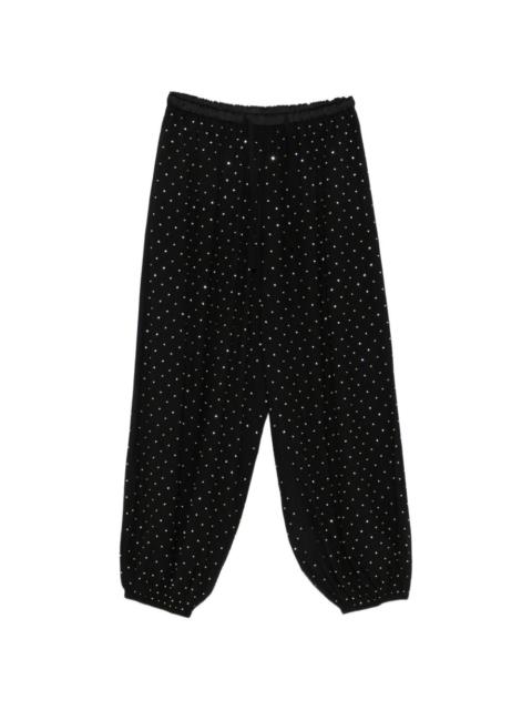 embellished tapered trousers