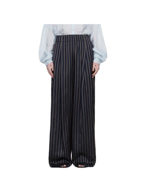 Navy Drawstring Trousers