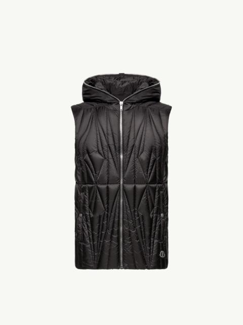 Moncler + Rick Owens Geocamo Ziplock Hooded Down Vest