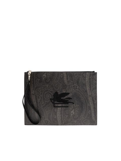 logo-detail clutch bag