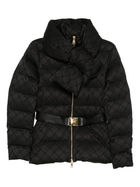 quilted belted jacket