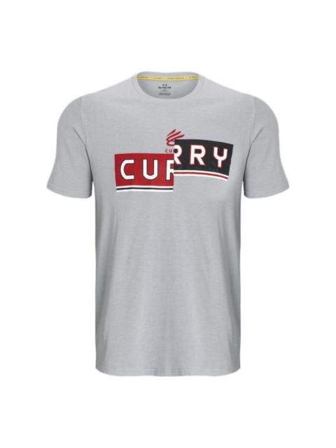 Under Armour Curry Logo Basketball T-shirt 'Grey' 1377543-011