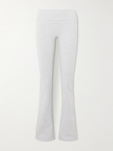 Stretch-cotton Jersey Foldover Pants