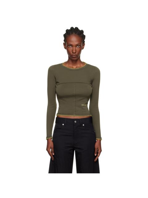 Gray Lapped Baby Crewneck T-shirt