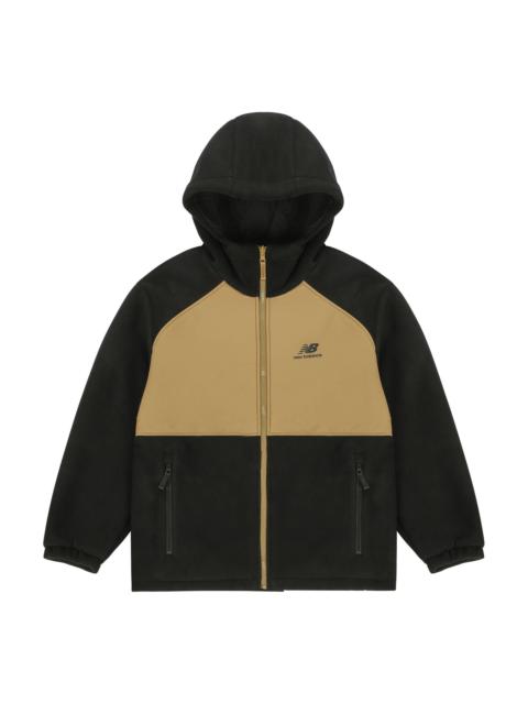 New Balance hooded Casual Jacket Couple Style Black AMJ13383-BK