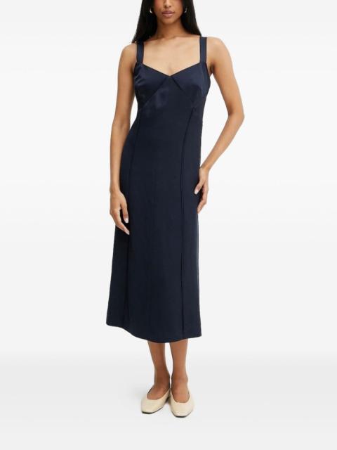 sleeveless midi dress