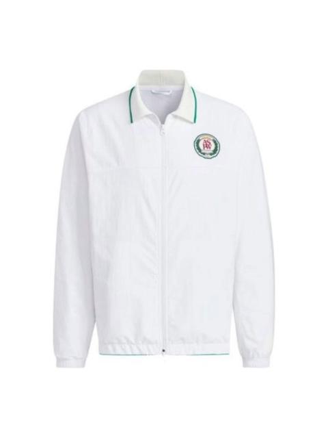 adidas Verbiage Woven Jacket Asia Sizing 'White' JE3627