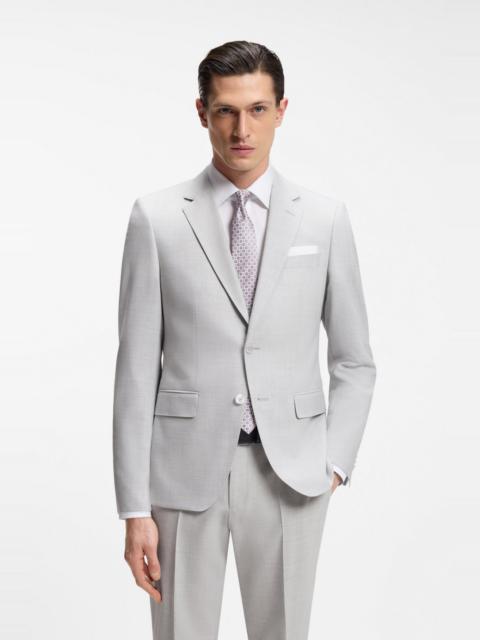 TWO-PIECE SLIM-FIT SUIT IN MICRO-PATTERNED CLOTH
