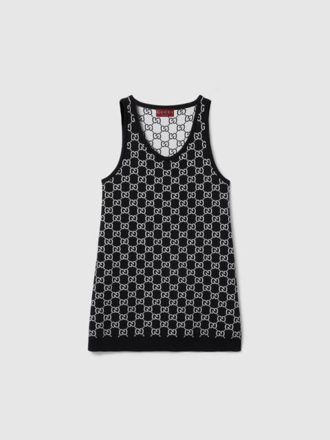 GG wool jacquard mini dress