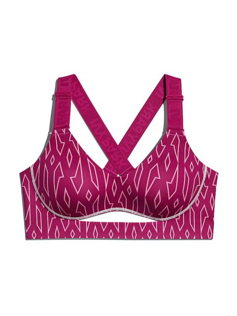 adidas Ivy Park Medium-Support Monogram Cutout Bra Bold Pink