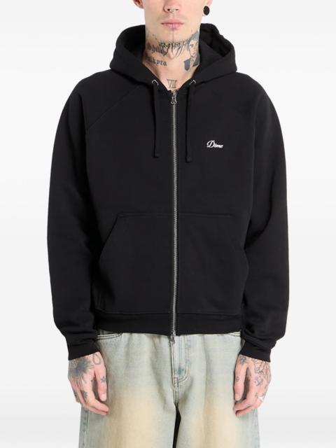 logo zip hoodie