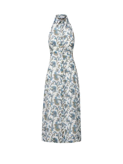 MACKEY PAISLEY MIDI DRESS