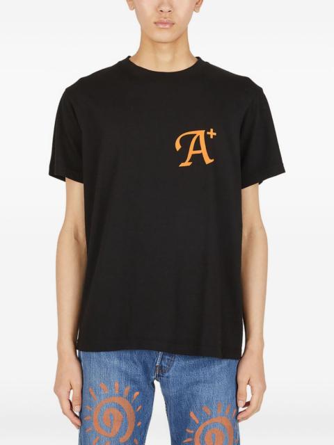 graphic-motif jersey T-shirt