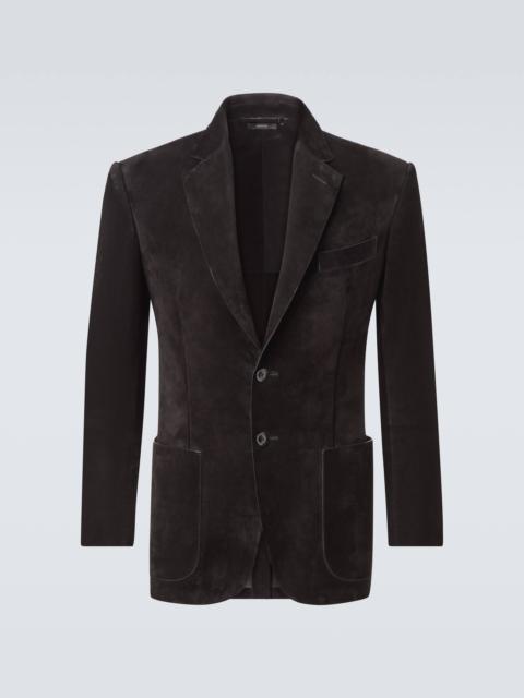 Suede blazer